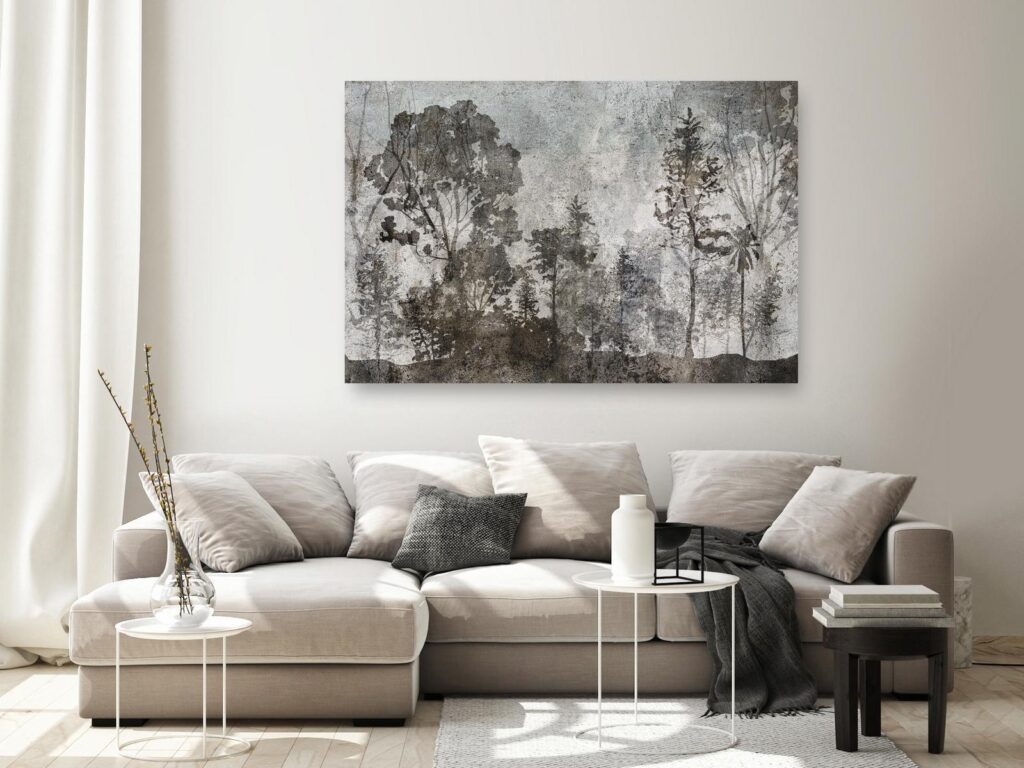 Schilderij - Symbiosis With Nature (1 Part) Wide