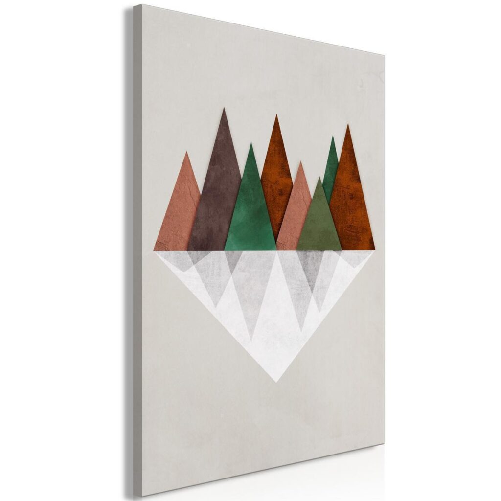 Schilderij - Symmetrical Land (1 Part) Vertical - Afbeelding 2