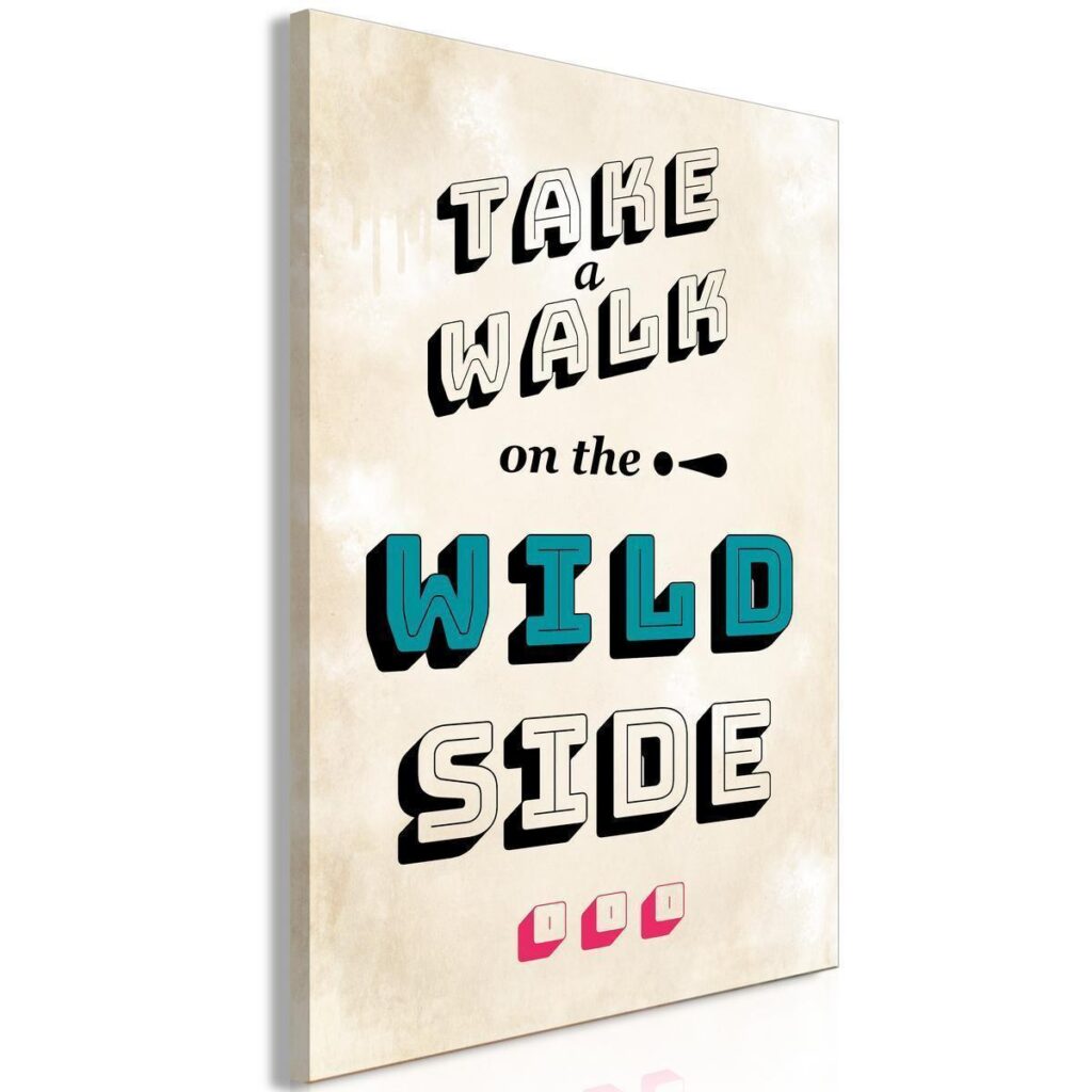 Schilderij - Take Walk on the Wild Side (1 Part) Vertical - Afbeelding 2