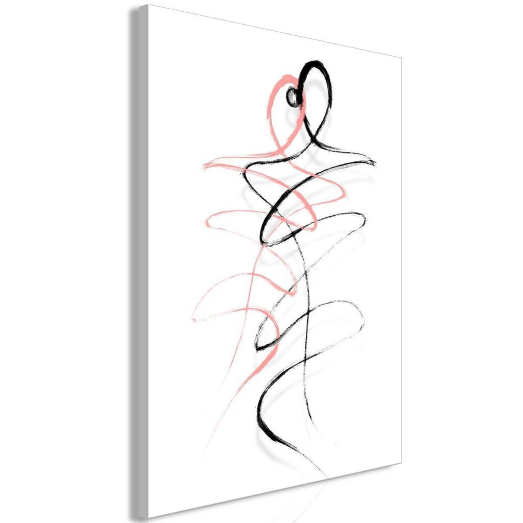 Schilderij - Tangled Passion (1 Part) Vertical - Afbeelding 2