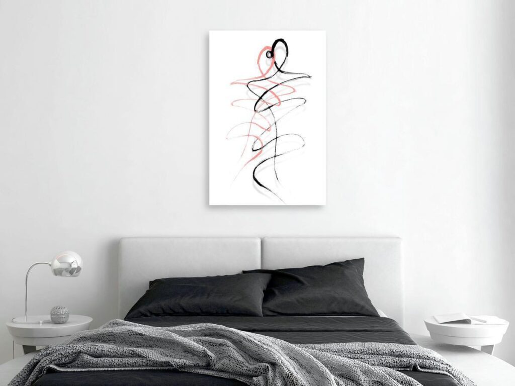 Schilderij - Tangled Passion (1 Part) Vertical