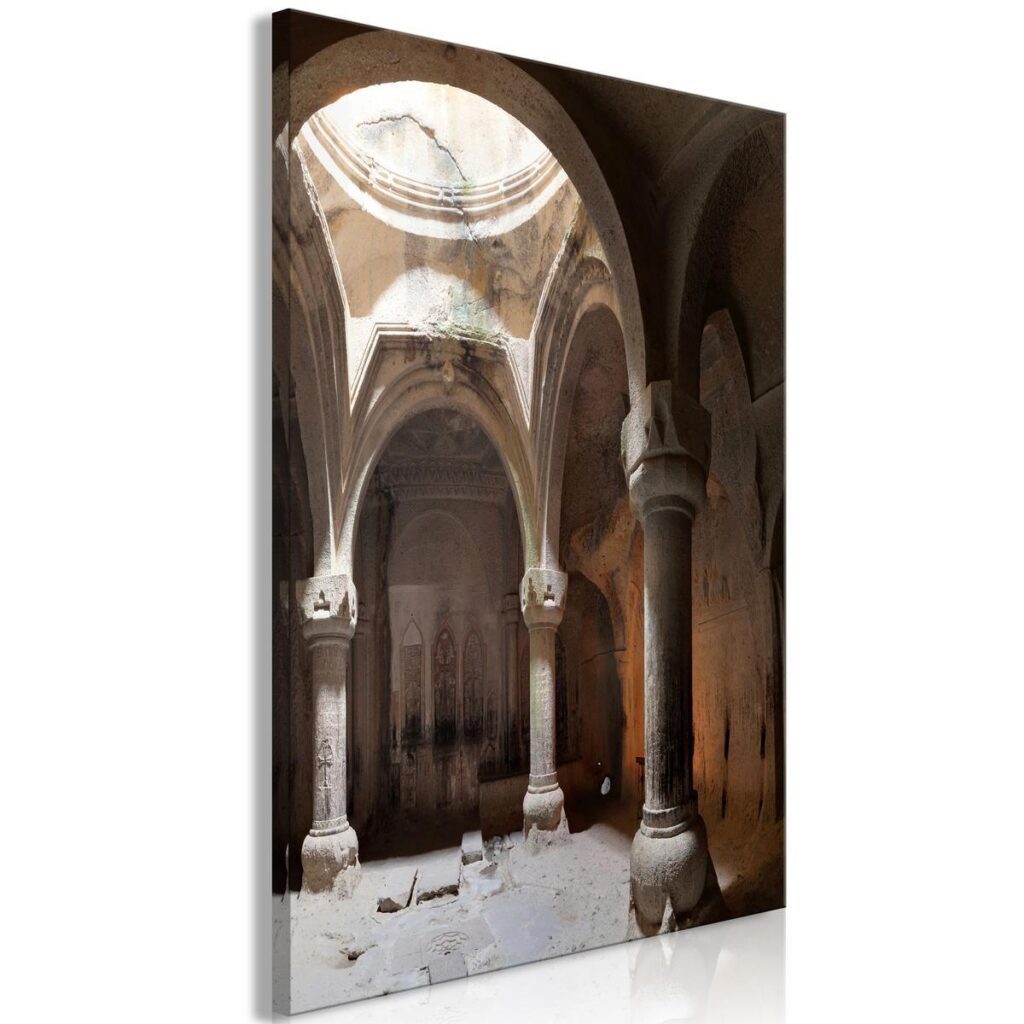 Schilderij - Temple (1 Part) Vertical - Afbeelding 2