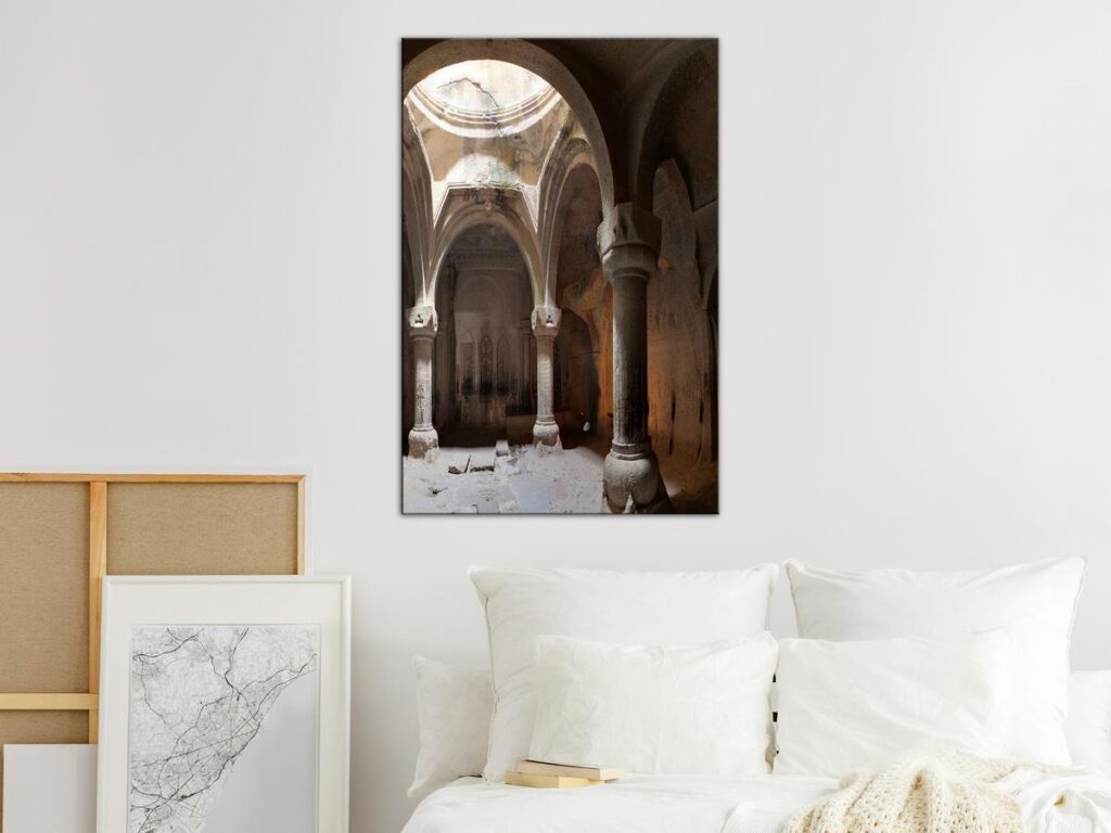 Schilderij - Temple (1 Part) Vertical