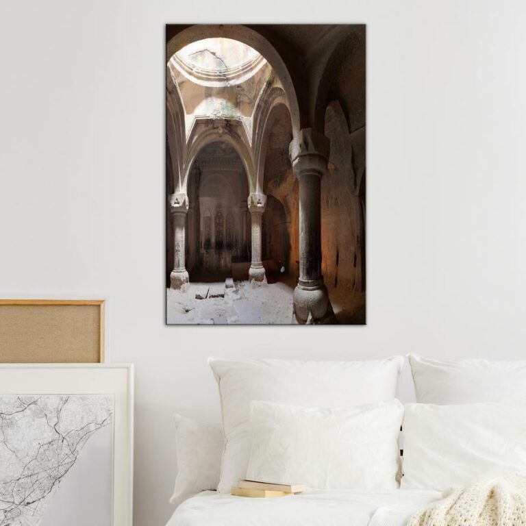 Schilderij - Temple (1 Part) Vertical