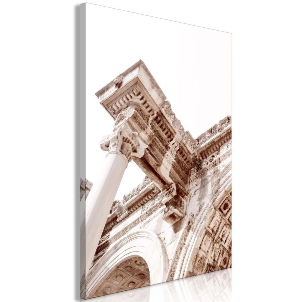 Schilderij - Temple of Hadrian (1 Part) Vertical