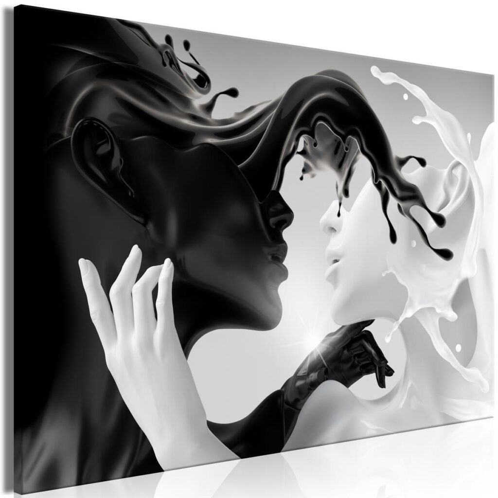 Schilderij - Tender Opposite (1 Part) Wide - Afbeelding 2
