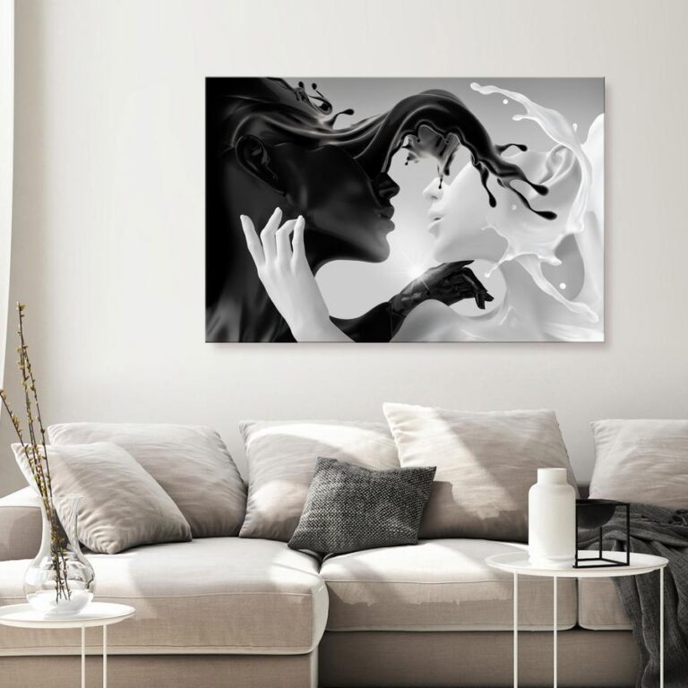 Schilderij - Tender Opposite (1 Part) Wide