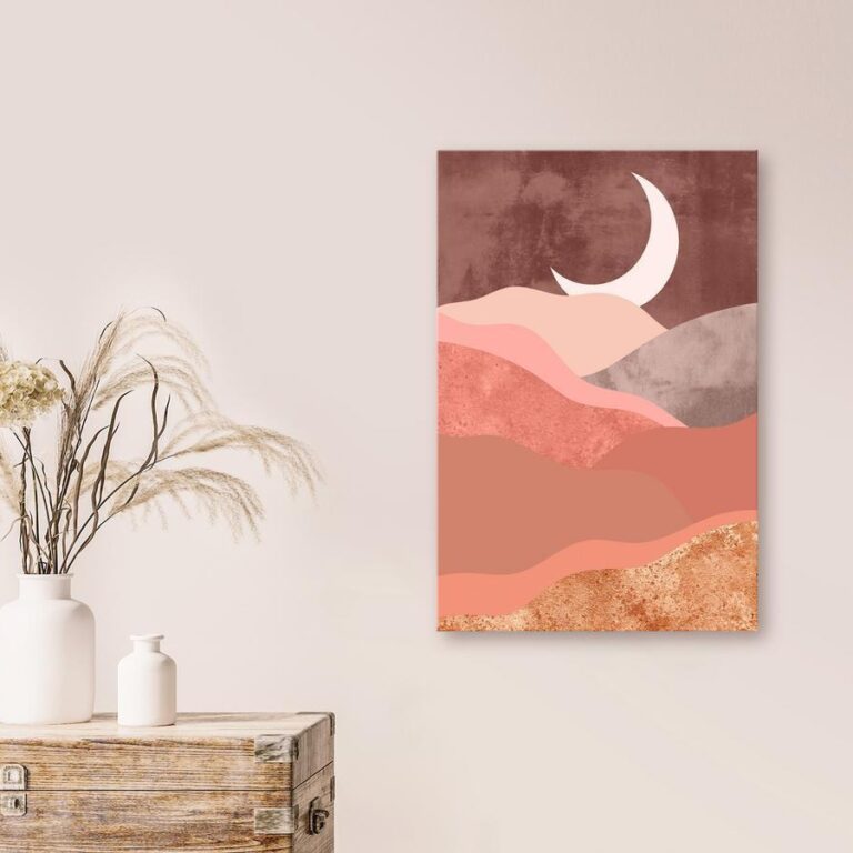 Schilderij - Terracotta Landscape (1 Part) Vertical