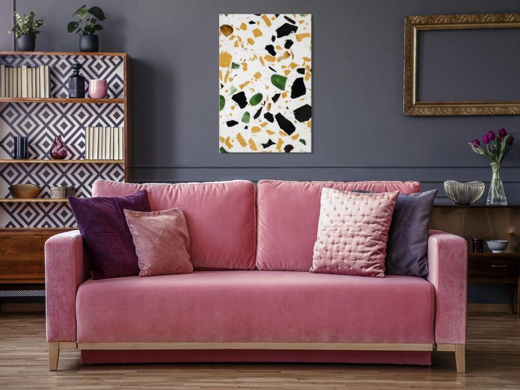 Schilderij - Terrazzo (1 Part) Vertical
