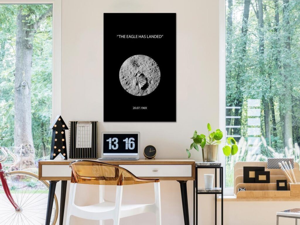 Schilderij - The Eagle Has Landed (1 Part) Vertical