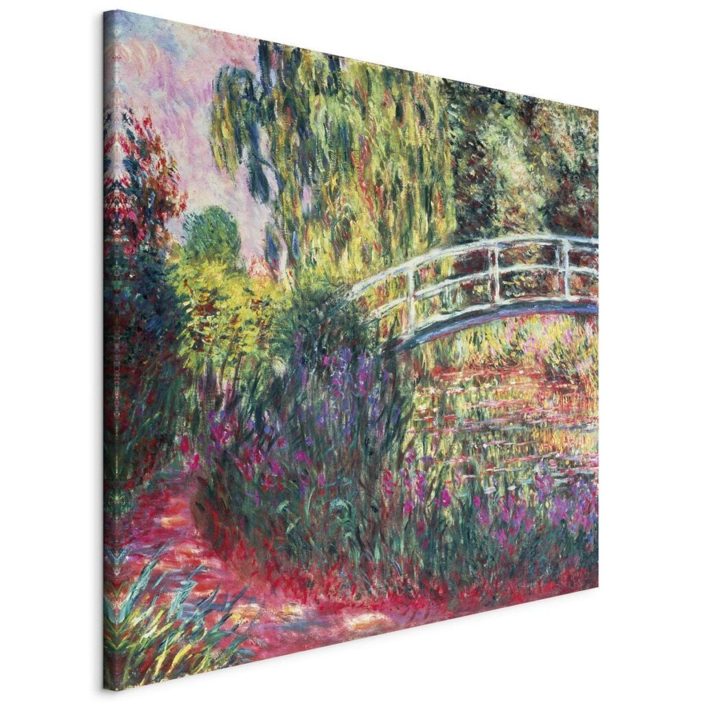 Schilderij - The Japanese Footbridge