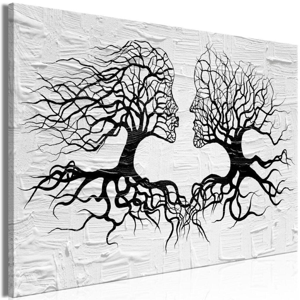 Schilderij - The Kiss of the Wind (1 Part) Wide - Afbeelding 2