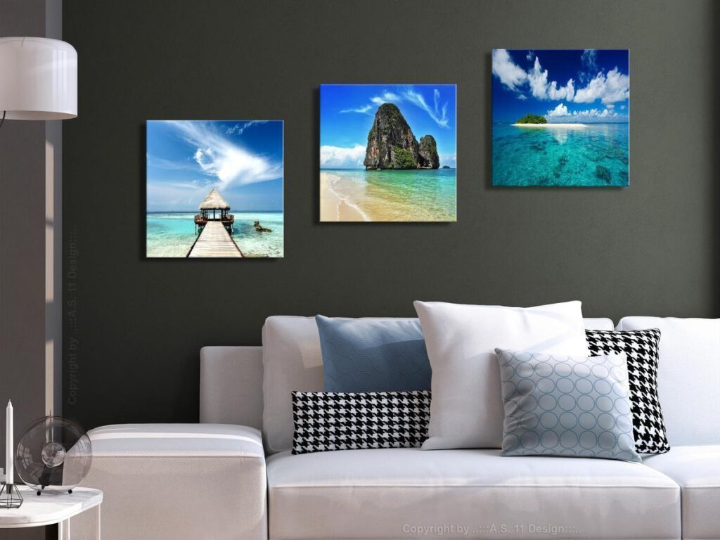 Schilderij - The Places of Dreams (3 Parts) - Afbeelding 2