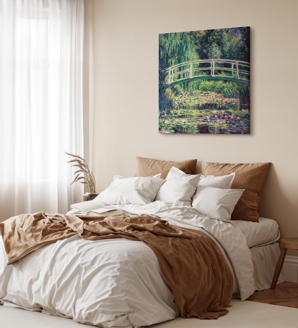 Schilderij - The Water Lily Pond - Afbeelding 3