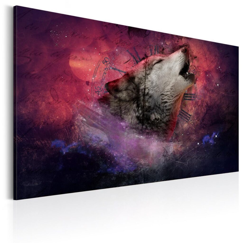 Schilderij - Time of Wolves - Afbeelding 2