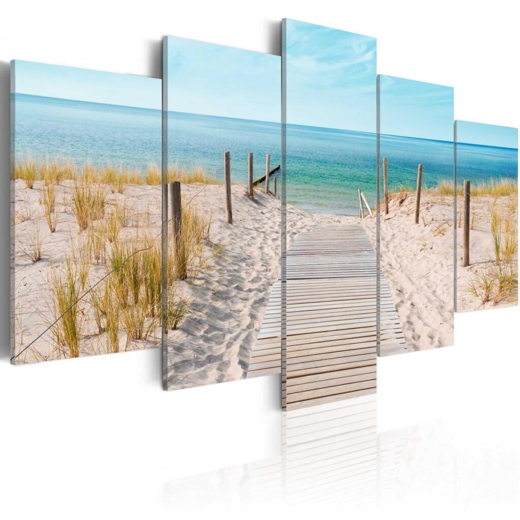 Schilderij - Towards The Sea - Afbeelding 2