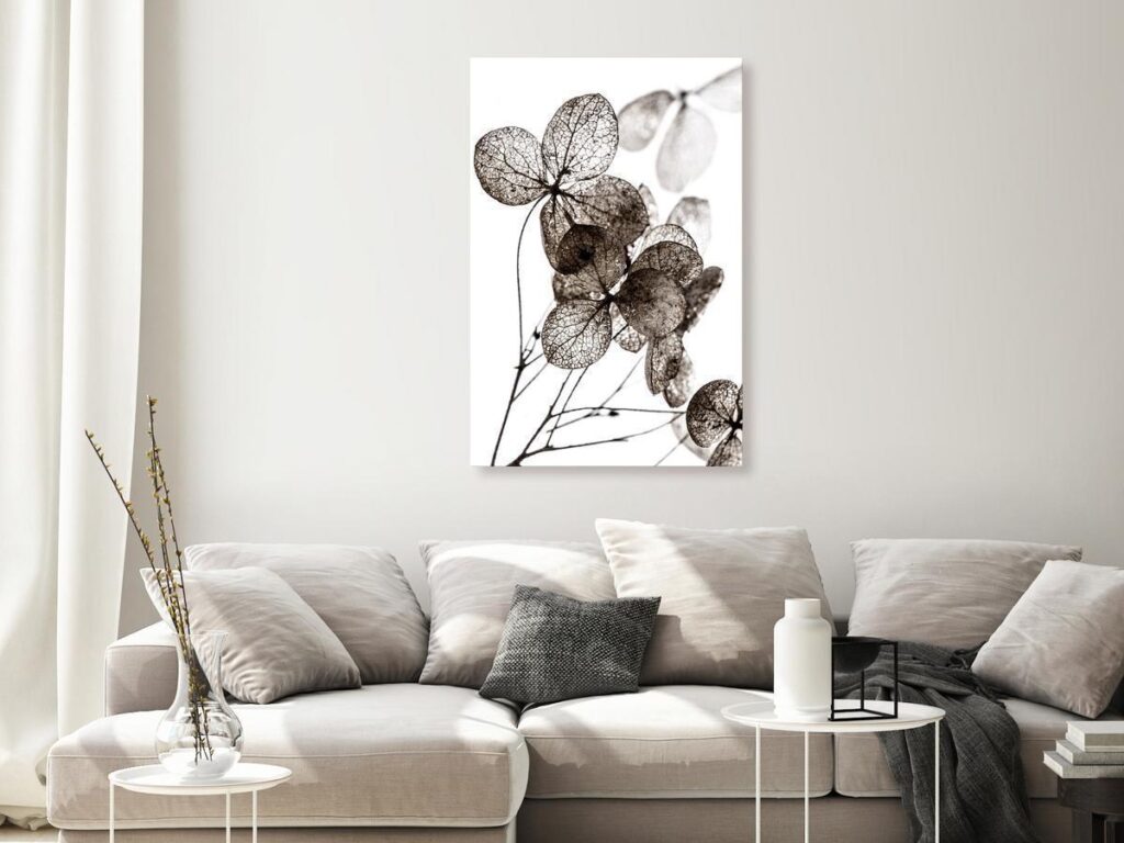Schilderij - Transparent Clover (1 Part) Vertical
