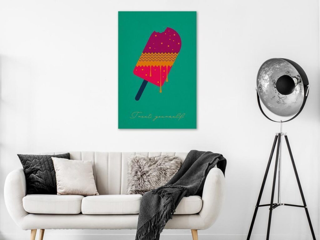 Schilderij - Treat Yourself (1 Part) Vertical