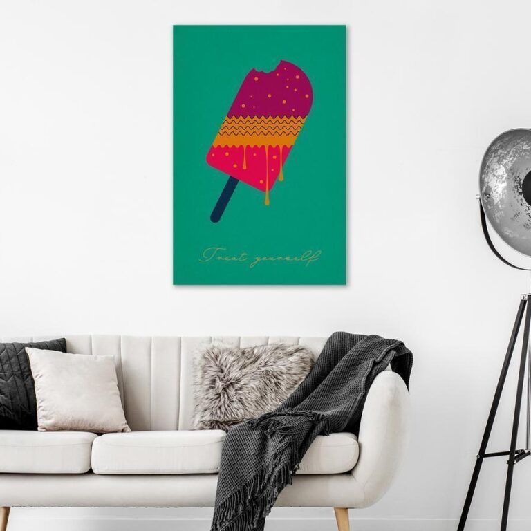 Schilderij - Treat Yourself (1 Part) Vertical