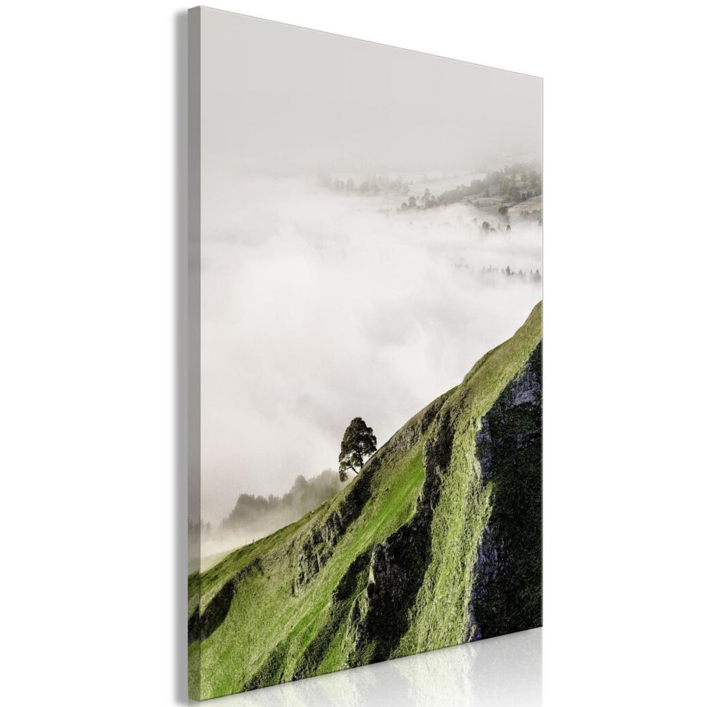 Schilderij - Tree Above Clouds (1 Part) Vertical - Afbeelding 2