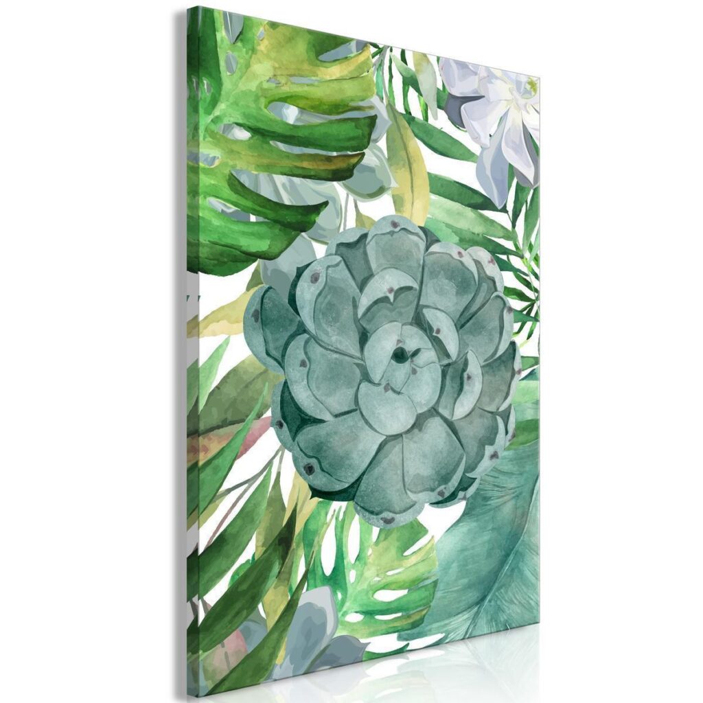 Schilderij - Tropical Flora (1 Part) Vertical - Afbeelding 2
