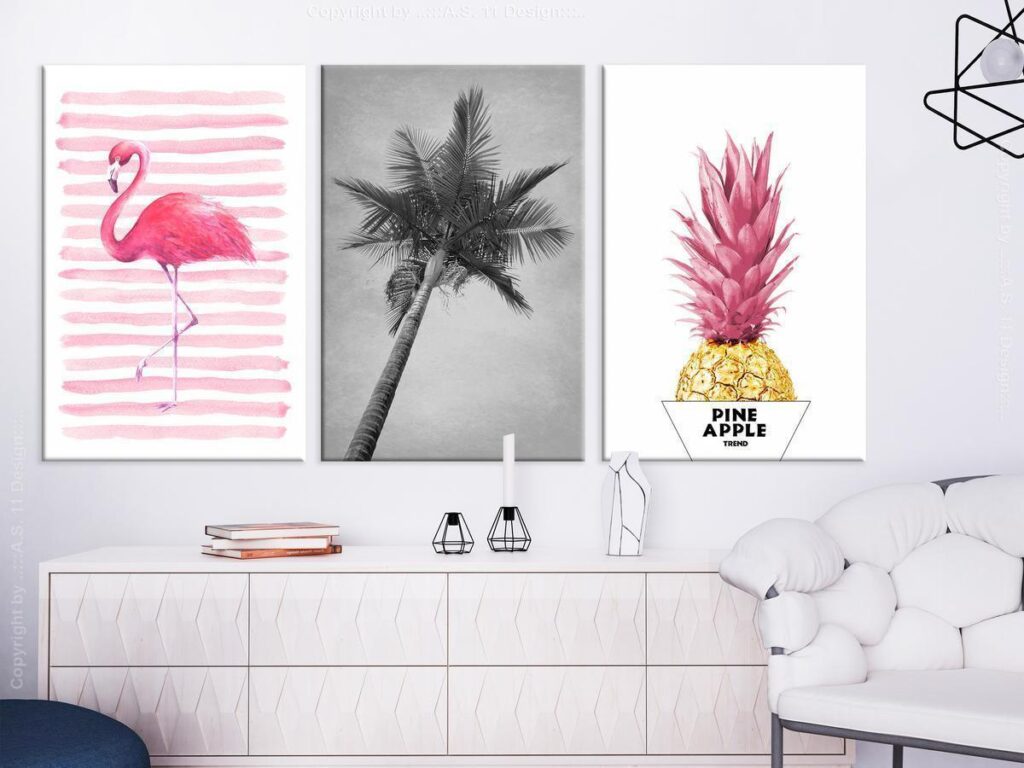 Schilderij - Tropical Heat (3 Parts) - Afbeelding 2