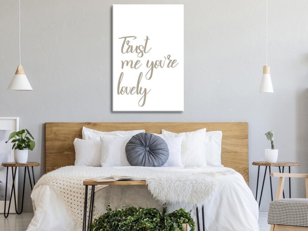 Schilderij - Trust Me You're Lovely (1 Part) Vertical