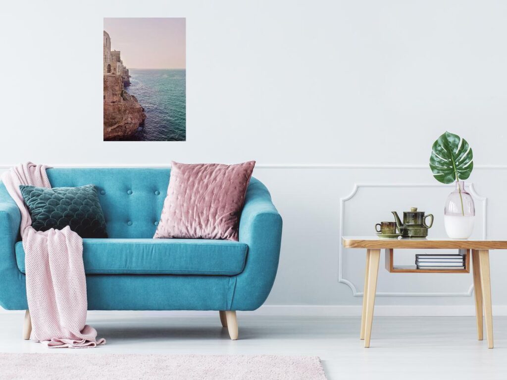 Schilderij - Turquoise Coast (1 Part) Vertical