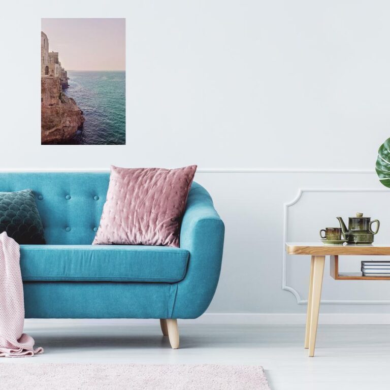 Schilderij - Turquoise Coast (1 Part) Vertical