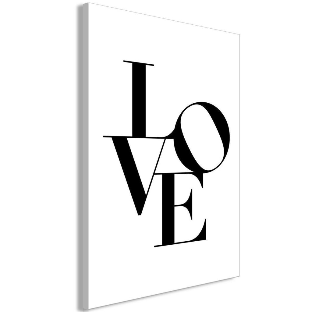 Schilderij - Twisted Love (1 Part) Vertical - Afbeelding 2