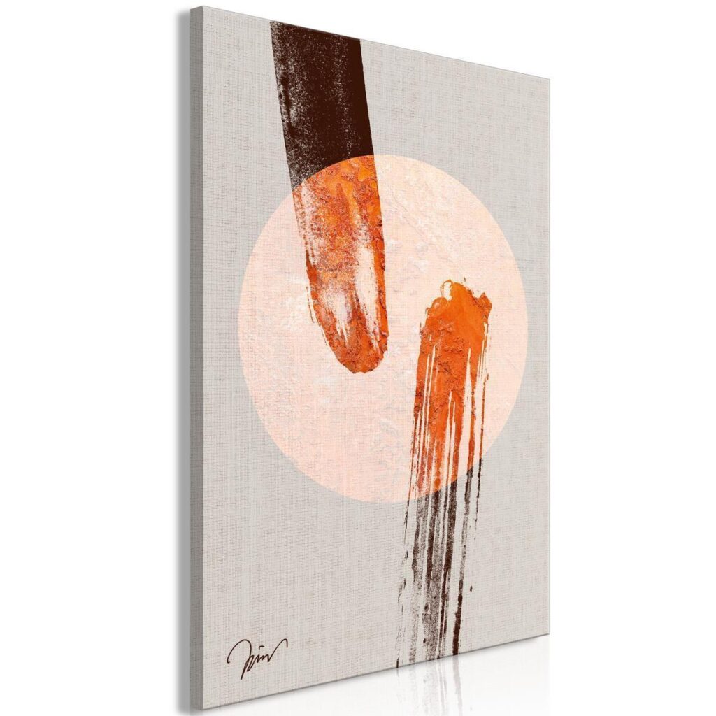 Schilderij - Two Comets (1 Part) Vertical - Afbeelding 2