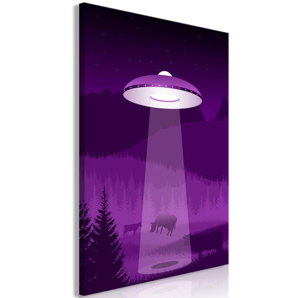Schilderij - Ufo (1 Part) Vertical - Afbeelding 2