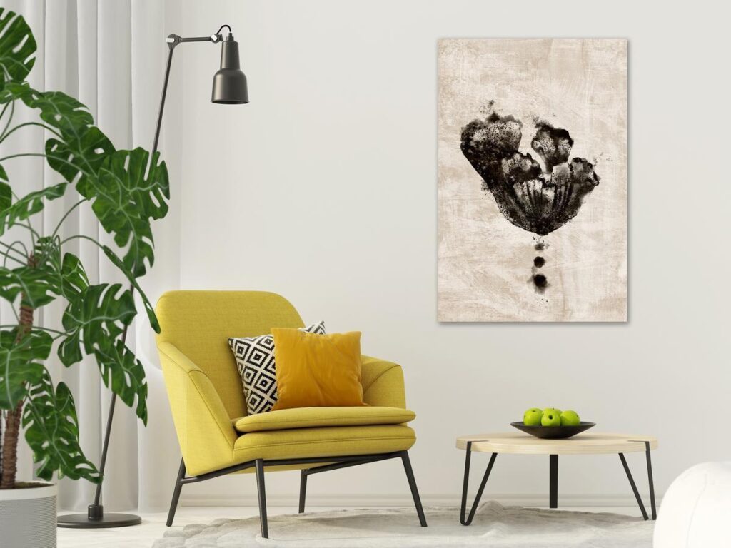 Schilderij - Underwater Flower (1 Part) Vertical - Afbeelding 2
