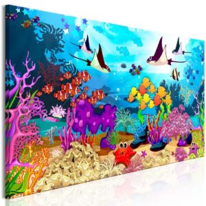 Schilderij - Underwater Fun (1 Part) Narrow