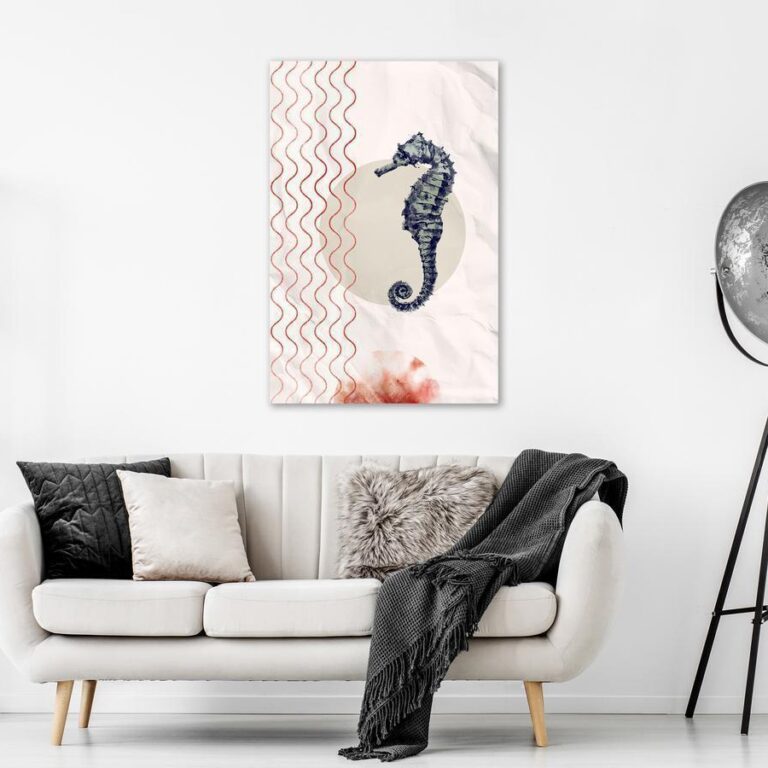 Schilderij - Underwater Steed (1 Part) Vertical