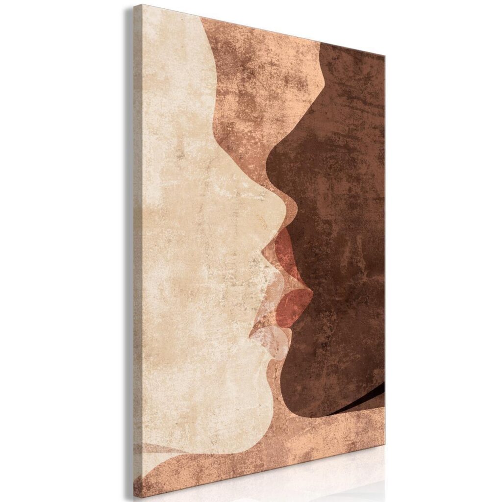 Schilderij - Unearthly Kiss (1 Part) Vertical