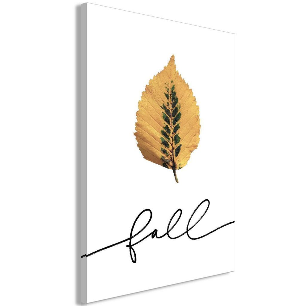 Schilderij - Unusual Leaf (1 Part) Vertical - Afbeelding 2