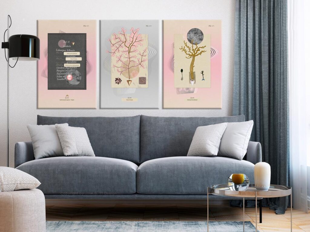 Schilderij - Unusual Plants (3 Parts) - Afbeelding 2