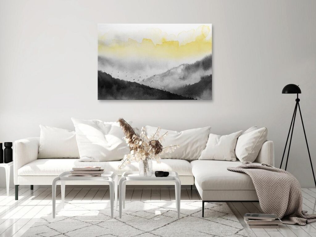 Schilderij - Vast Landscape (1 Part) Wide