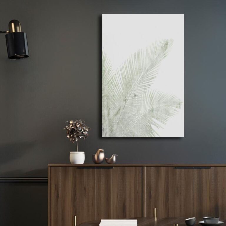 Schilderij - Velvet Green (1 Part) Vertical