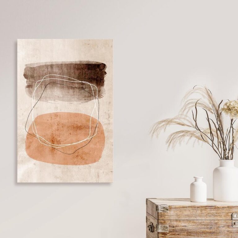 Schilderij - Vibrating Figures (1 Part) Vertical