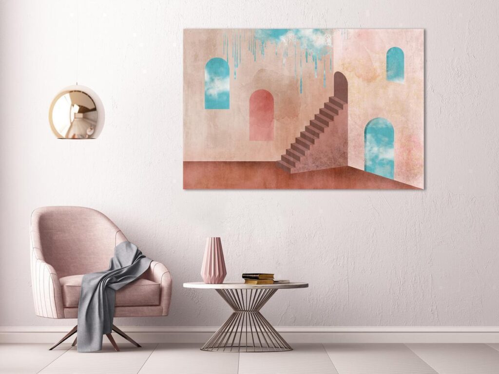 Schilderij - View of the Sky (1 Part) Wide - Afbeelding 2
