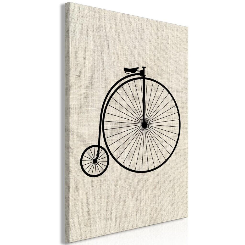 Schilderij - Vintage Bicycle (1 Part) Vertical - Afbeelding 2