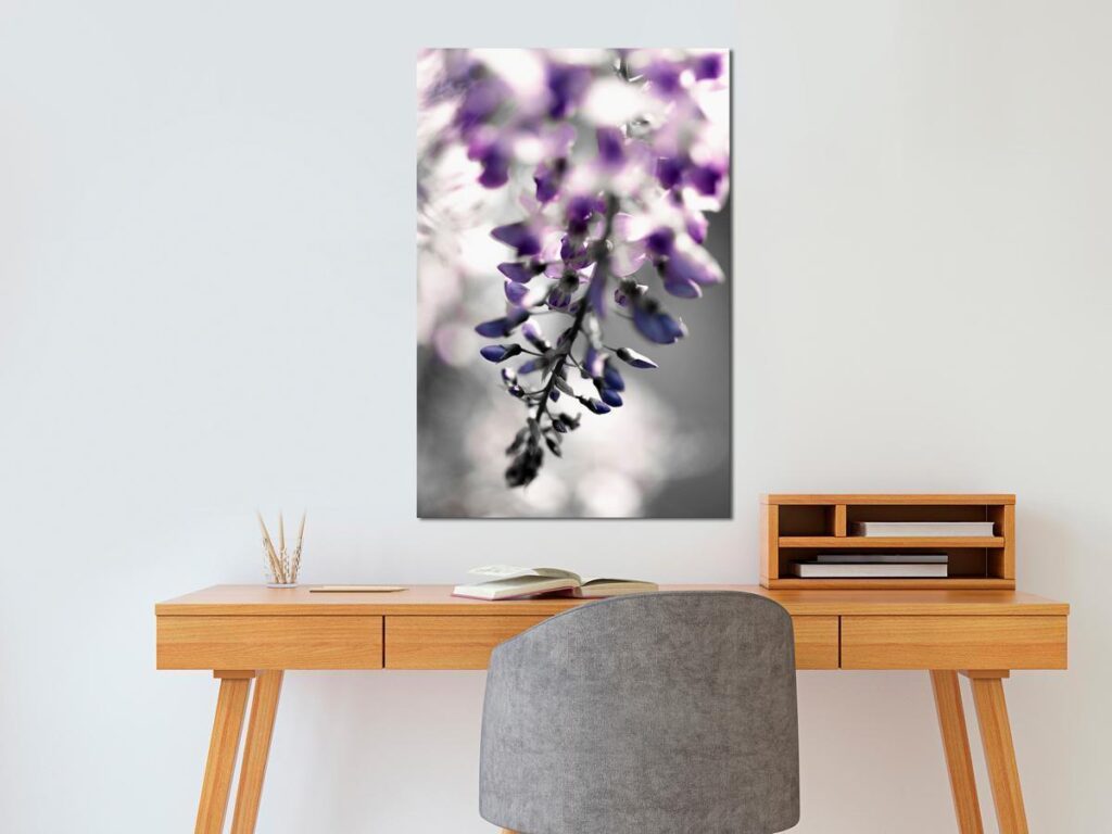 Schilderij - Violet Ringtones (1 Part) Vertical