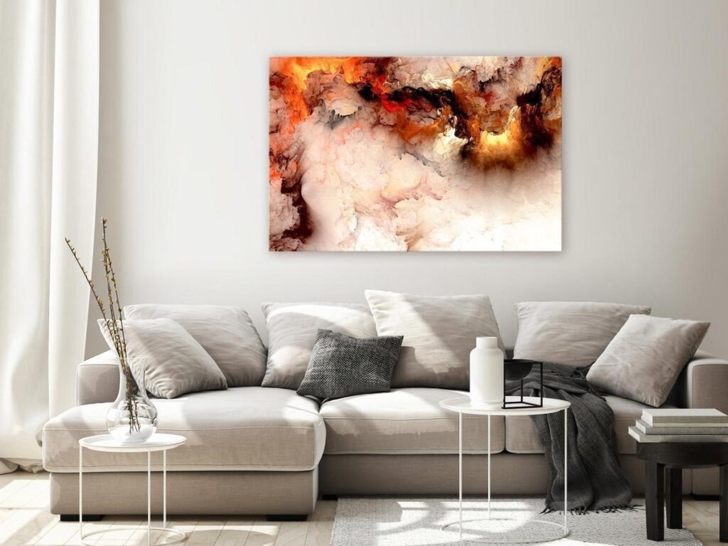 Schilderij - Volcanic Abstraction (1 Part) Wide