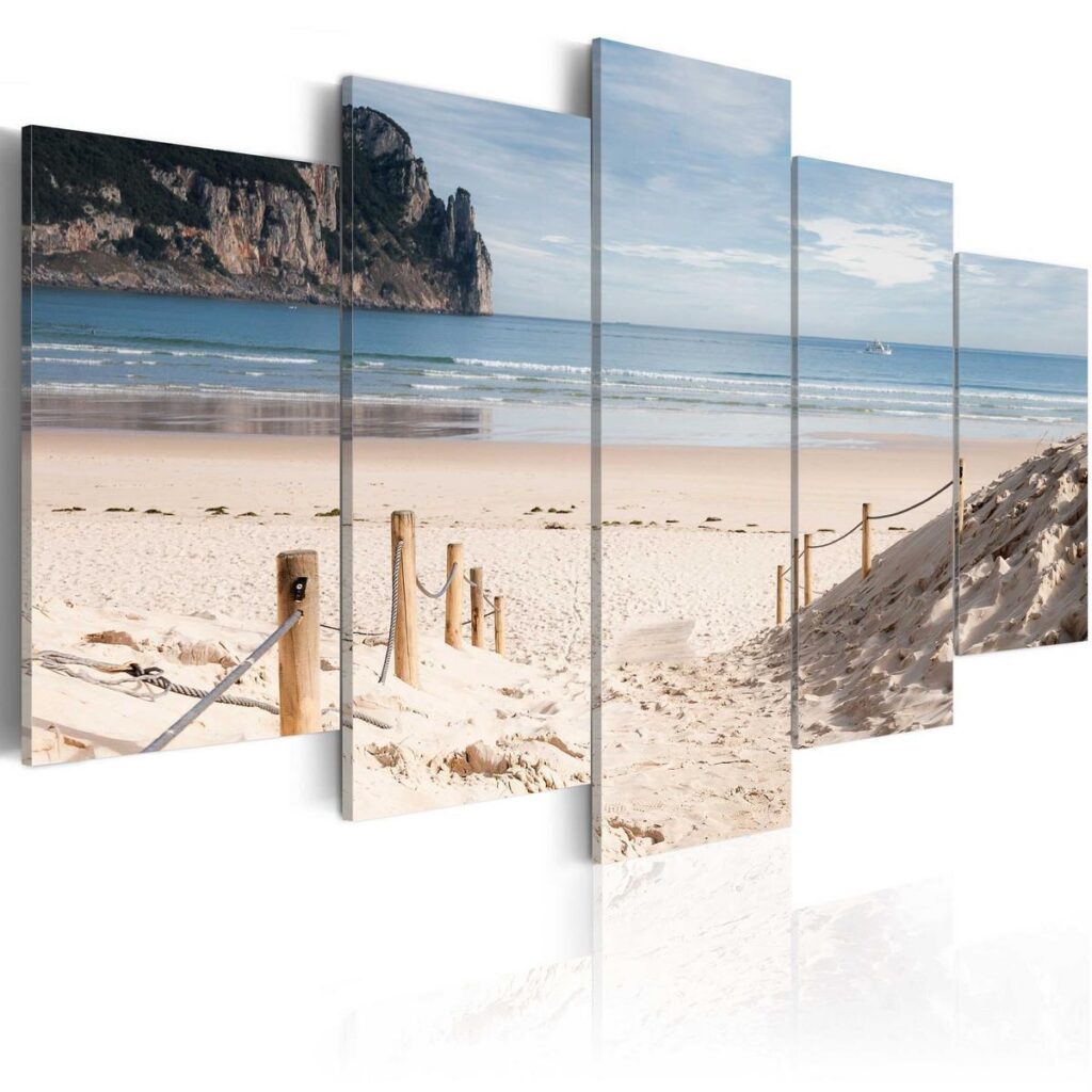 Schilderij - Walk by the sea