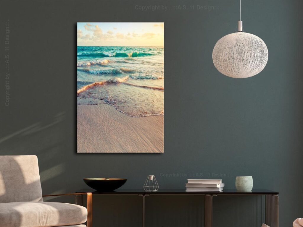 Schilderij - Warm Morning (1 Part) Vertical