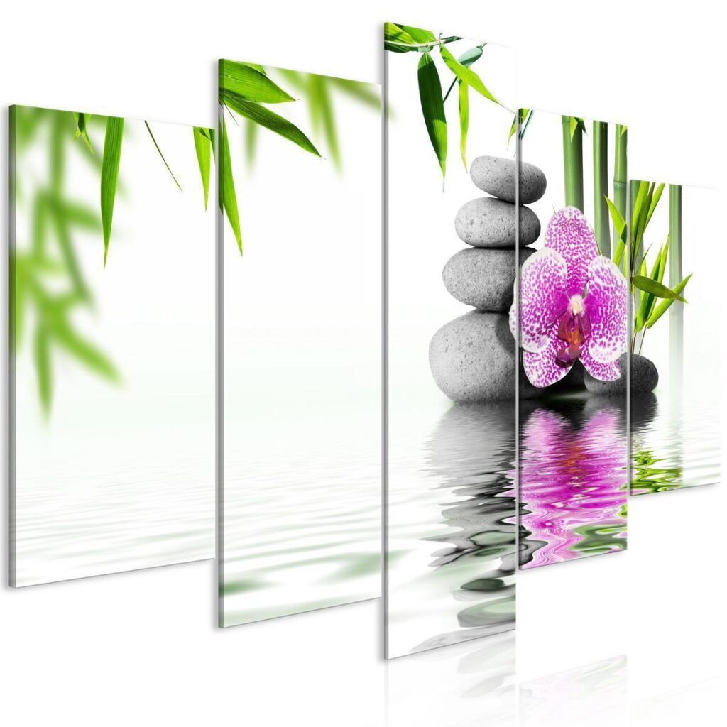 Schilderij - Water Garden (5 Parts) Wide - Afbeelding 2
