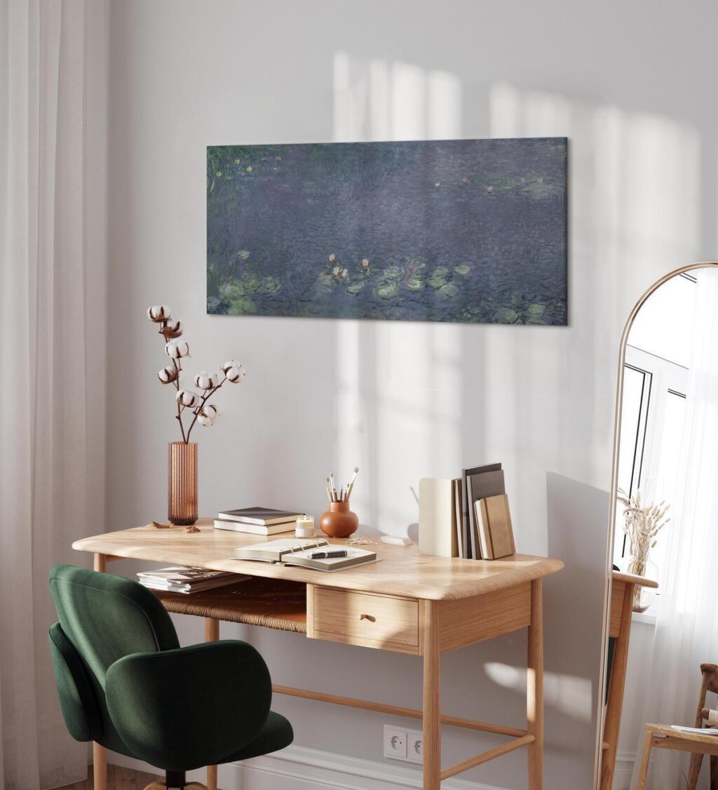 Schilderij - Water Lilies (Water Lilies) III - Afbeelding 3