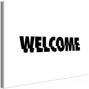 Schilderij - Welcome (1 Part) Wide